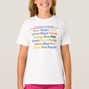 Science Optical Illusion Colour Chart T-Shirt