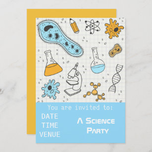 Science party chemistry experiments Party Invitati Invitation