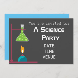 Science party chemistry experiments Party Invitation