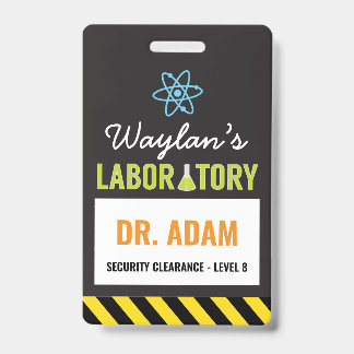 Science Party ID Badge Scientist Badge
