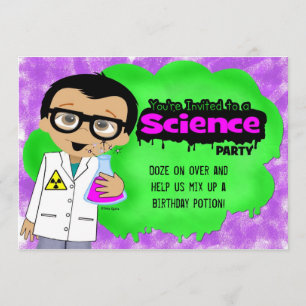 Science Party Invitation