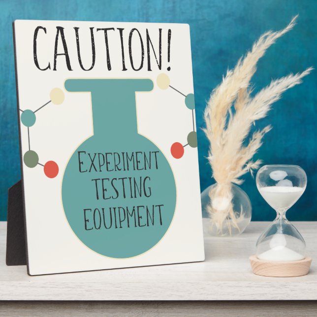 Science Party Laboratory Chemistry Fair Birthday Plaque (Side)