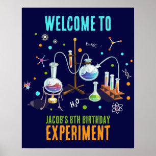 Science Party Welcome Sign