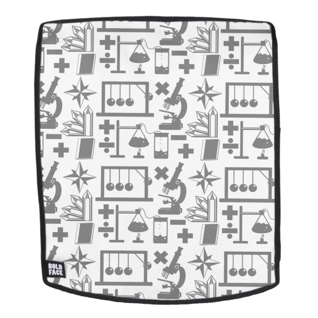 Science Pattern Backpack (Removable Face)