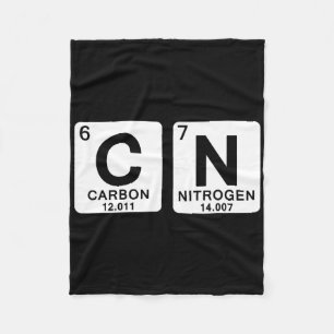 Science Periodic Table 67 Meme Teacher Funny 6 7 B Fleece Blanket