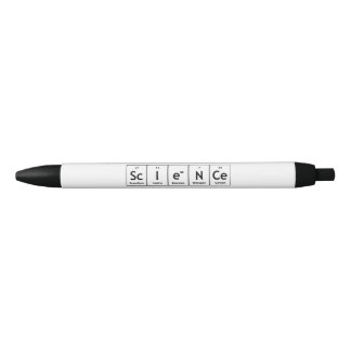 ScIeNCe Periodic Table Elements Word Chemistry Black Ink Pen