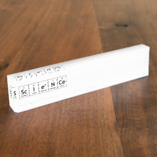 ScIeNCe Periodic Table Elements Word Chemistry Nameplate