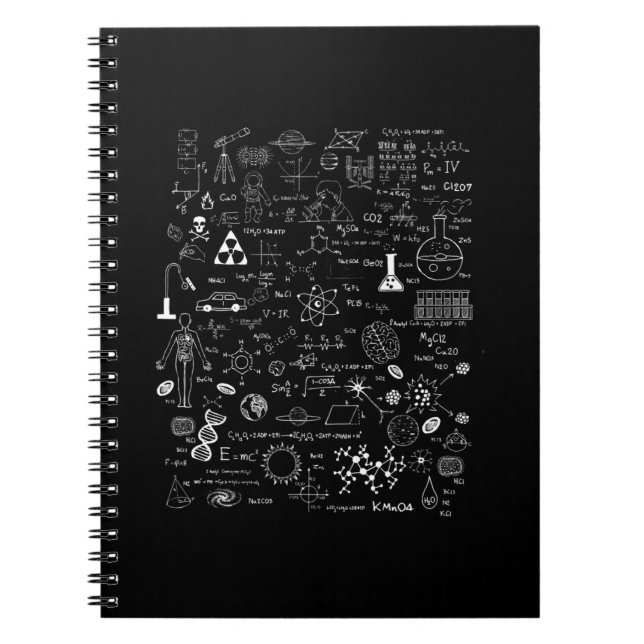 Science Physic Math Chemistry Biology Astronomy Notebook (Front)
