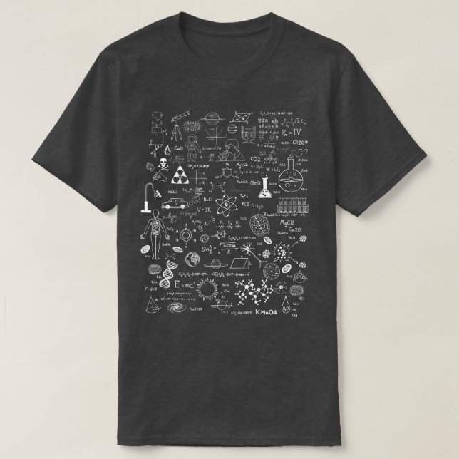 Science Physic Math Chemistry Biology Astronomy  T-Shirt (Design Front)