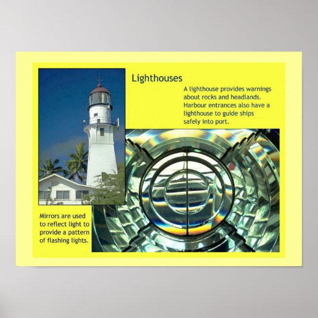 Science,  Physics, Lighthouse Poster (Front)