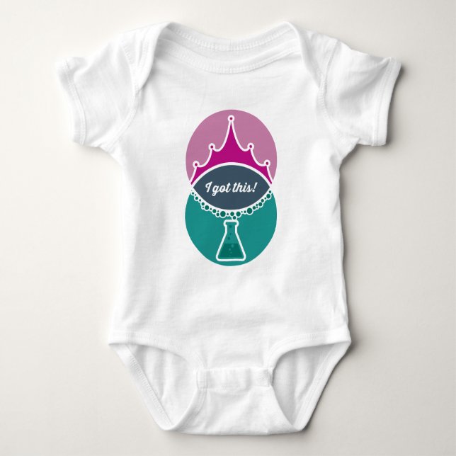 Science Princess (Muted) Baby Shirt (Front)