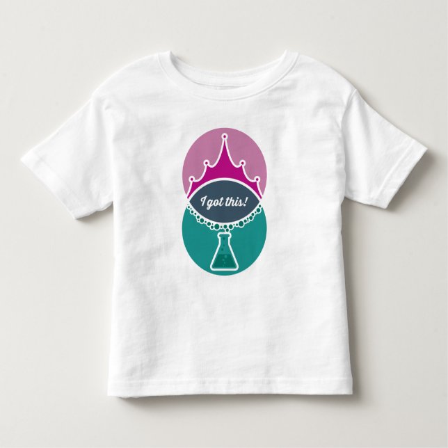 Science Princess (Muted) Toddler Shirt (Front)