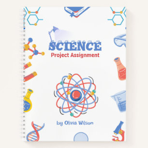 Science Project Assignment Notebook – Colourful Sc