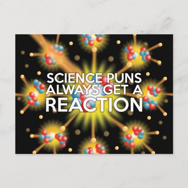SCIENCE PUNS POSTCARD (Front)