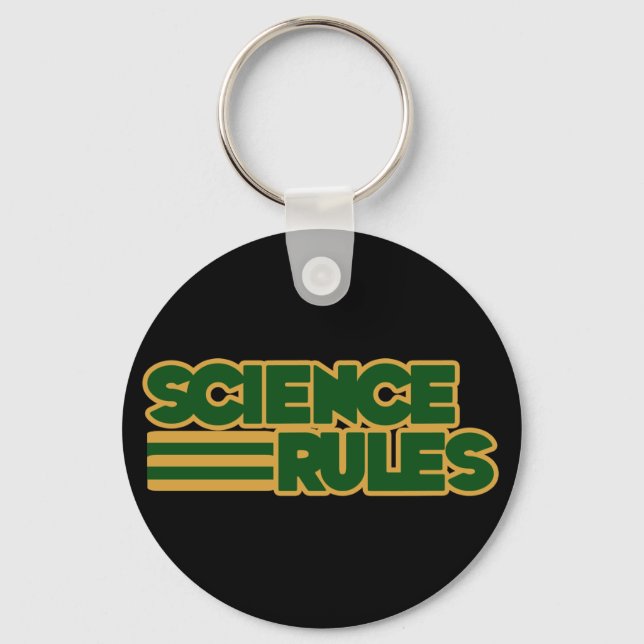 Science Rules Key Ring (Front)