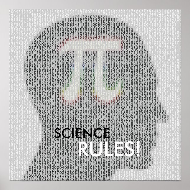 SCIENCE RULES | math pi number Poster (Front)
