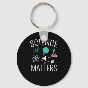 Science S - Funny Science Pun Sticker1  Key Ring