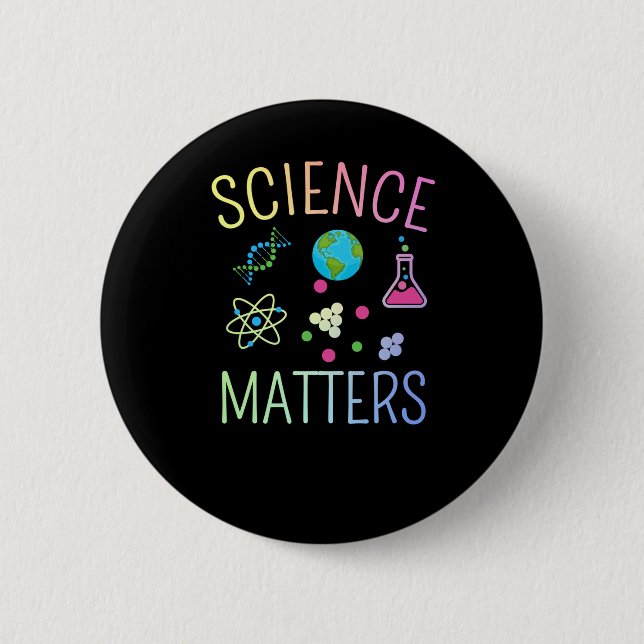Science S - Funny Science Pun Sticker  6 Cm Round Badge (Front)