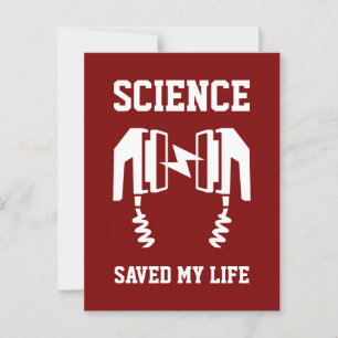 Science Saved My Life Postcard