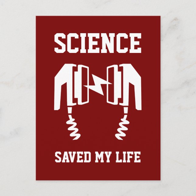 Science Saved My Life Postcard (Front)