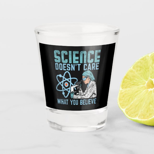 Science Scientist Shot Glass (Front)