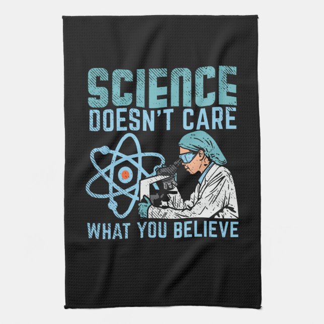 Science Scientist Tea Towel (Vertical)