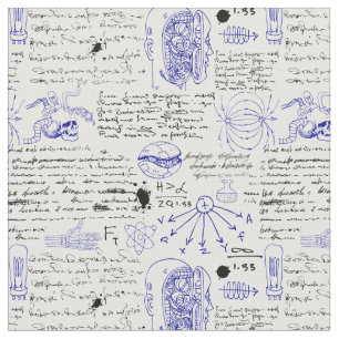 science scribbles fabric