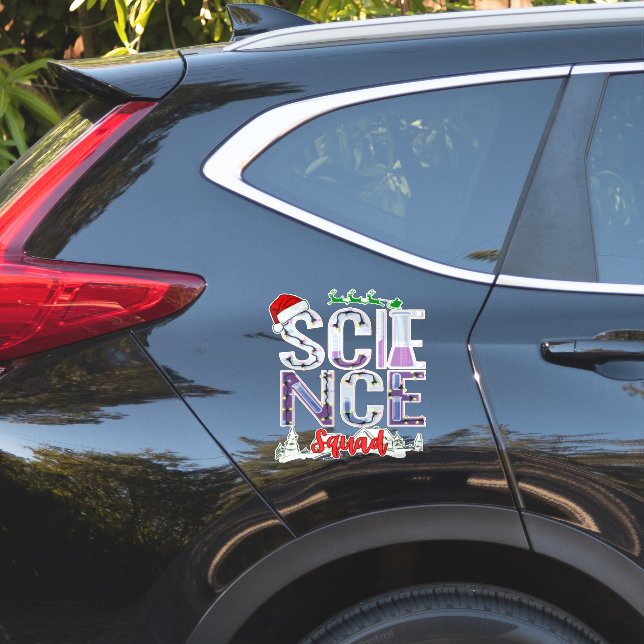 Science Squad Celebrating Knowledge Exploration (Car Side)