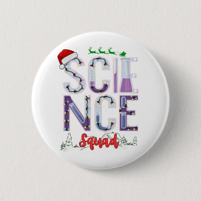 Science Squad Celebrating Knowledge Exploration 6 Cm Round Badge (Front)