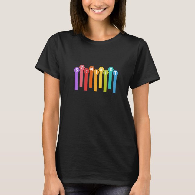 Science Steminist Stem Technology Teacher  7 T-Shirt (Front)