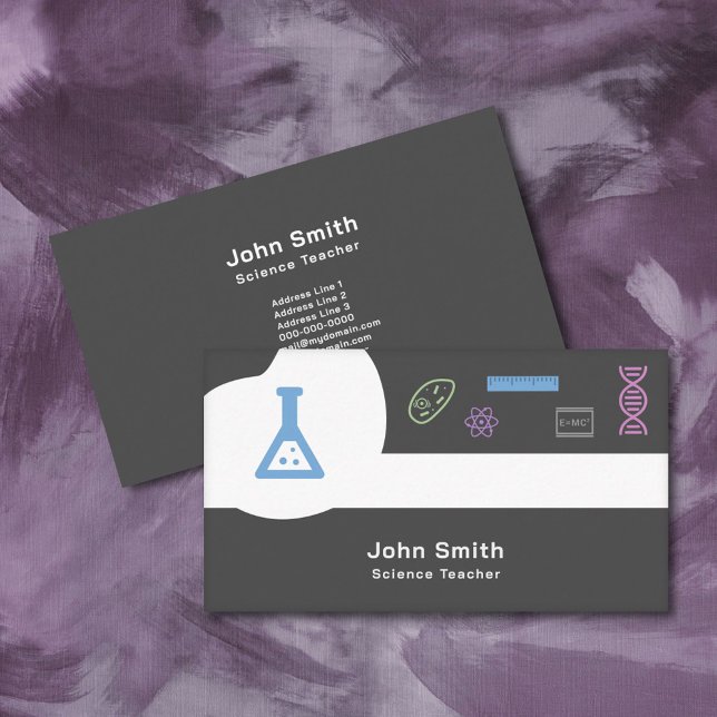 Science Teacher Business Card (Science Teacher Business Card)