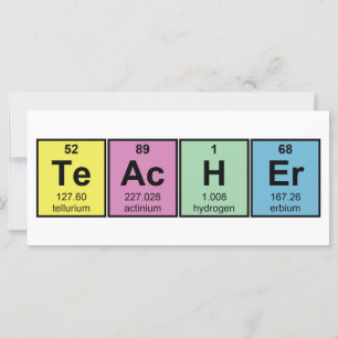 Science Teacher Chemical Elements