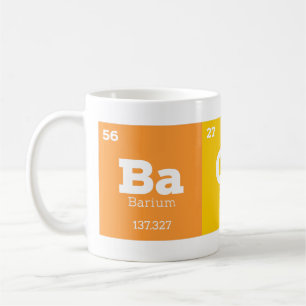Science Teacher Chemistry Chemical Elements Bacon Coffee Mug