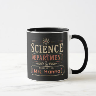 Science Teacher Coffee Mug with Custom Name