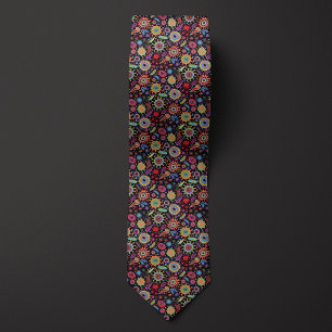 Science Teacher Colorful Microbes Tie