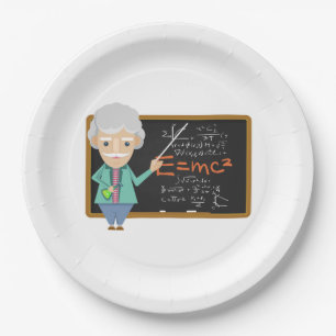Science Teacher EMC2 Formula Paper Plate
