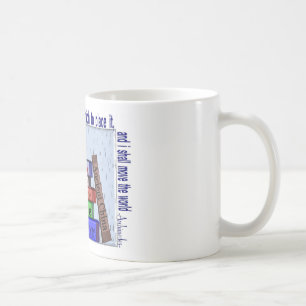 Science Teacher Gifts, Unique Book Stack Design Coffee Mug