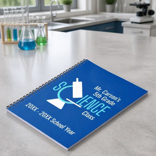 Science Teacher | Microscope Personalised Notebook (Creator Uploaded)