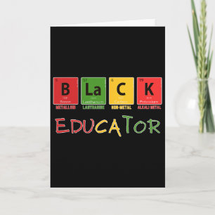 Science Teacher Periodic Table Black History Month Card