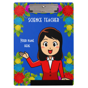 Science Teacher Personalised Clipboard