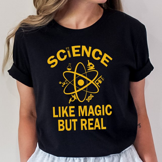 Science Teacher Shirt, Science Like Magic But Real T-Shirt (Creator Uploaded)