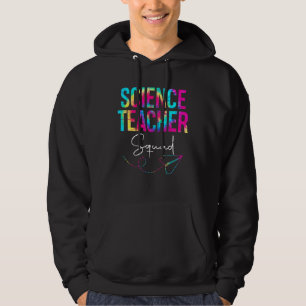 Science Teacher Squad Tie Dye Cute Back To School Hoodie