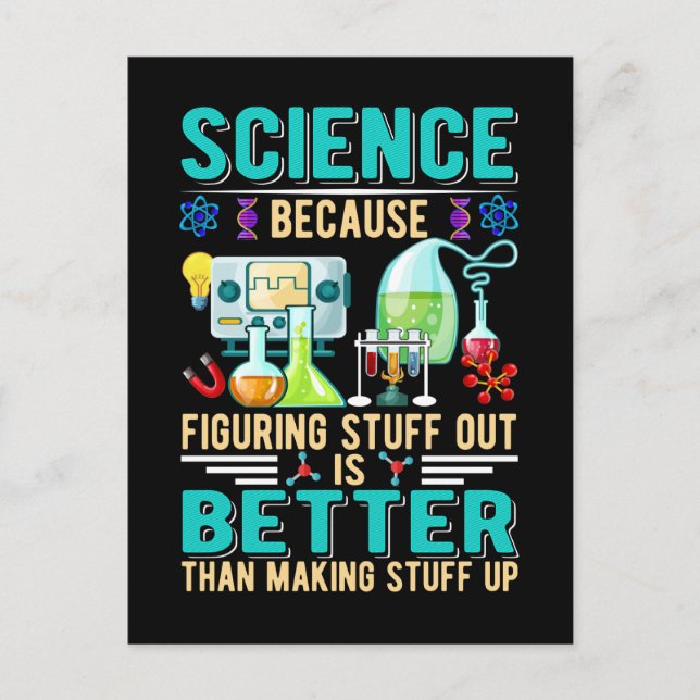 Science Teacher Student Chemistry Laboratory Postcard (Front)