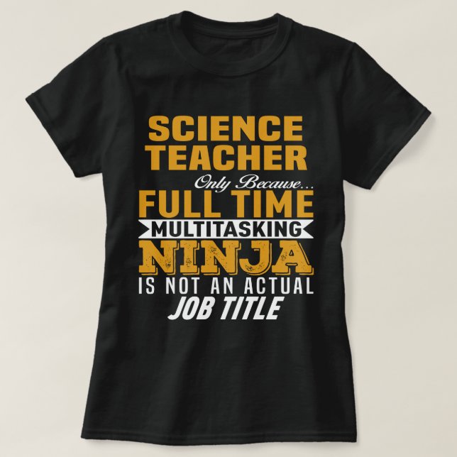 Science Teacher T-Shirt (Design Front)