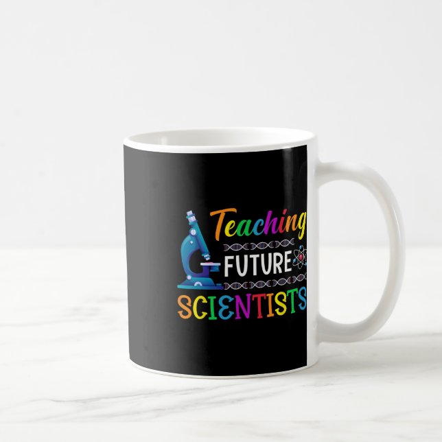 Science Teacher Teaching Future Scientists School  Coffee Mug (Right)