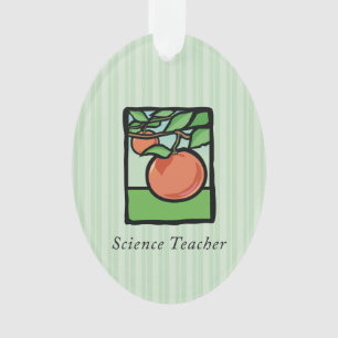 Science Teacher Thank You, Apple Ornament