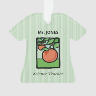 Science Teacher Thank You, Apple Ornament