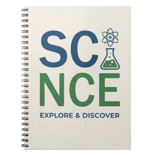Science Teacher Typography Design Notebook (Front)