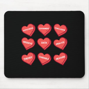 Science Teacher Valentines Day Heart Chemistry Phy Mouse Pad