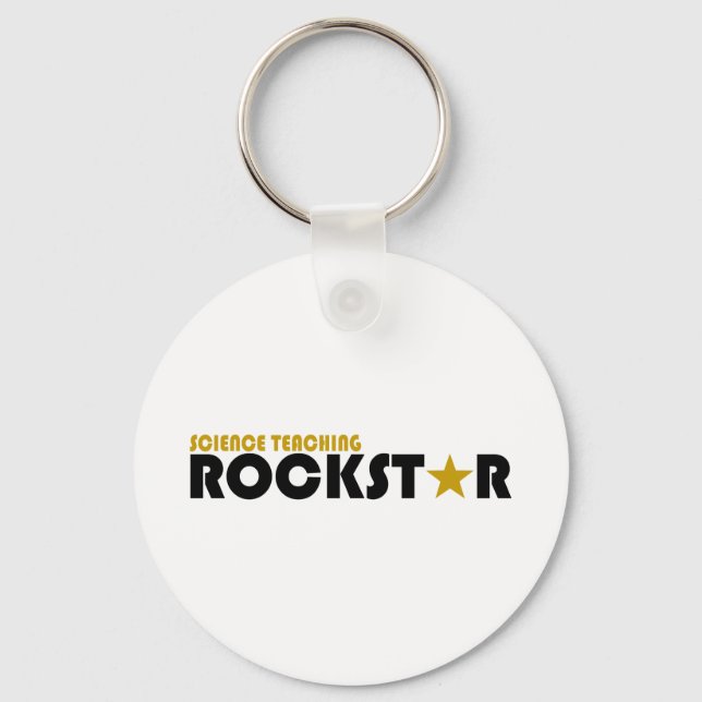 Science Teaching Rockstar Key Ring (Front)
